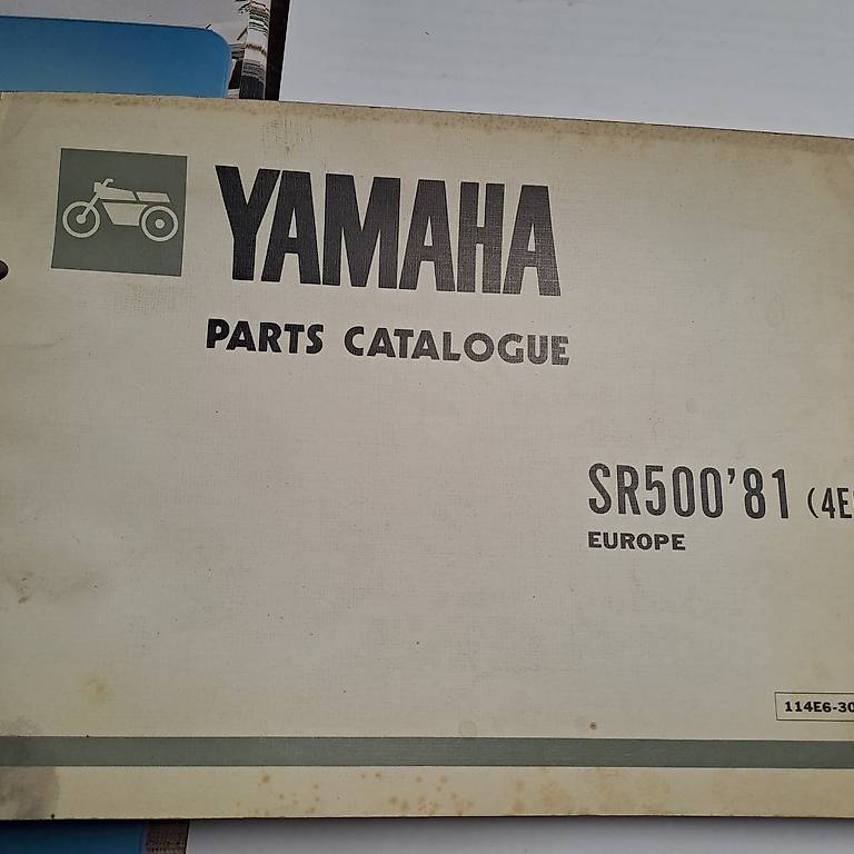 Manuale parti di ricmabio Yamaha SR 500 1981