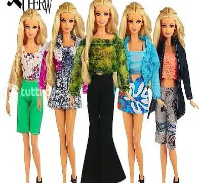 BARBIE KLEIDER SET 5 STÜCK INKL. SCHUHE 20208