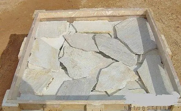 mosaikplatten formwild albino anden quarzit weiss grau