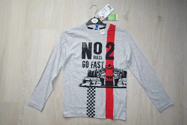 Langarmshirt Gr.134 Formel 1 Kids Neu