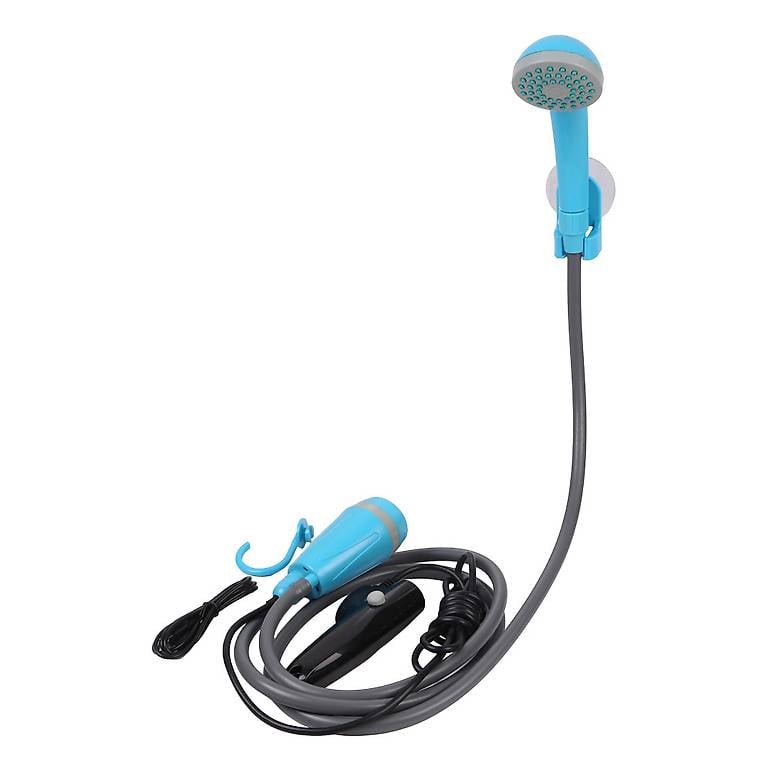 Campingdusche mit Tauchpumpe blau
