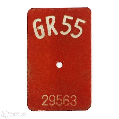 Velonummer GR 1955 / Kanton Graubünden