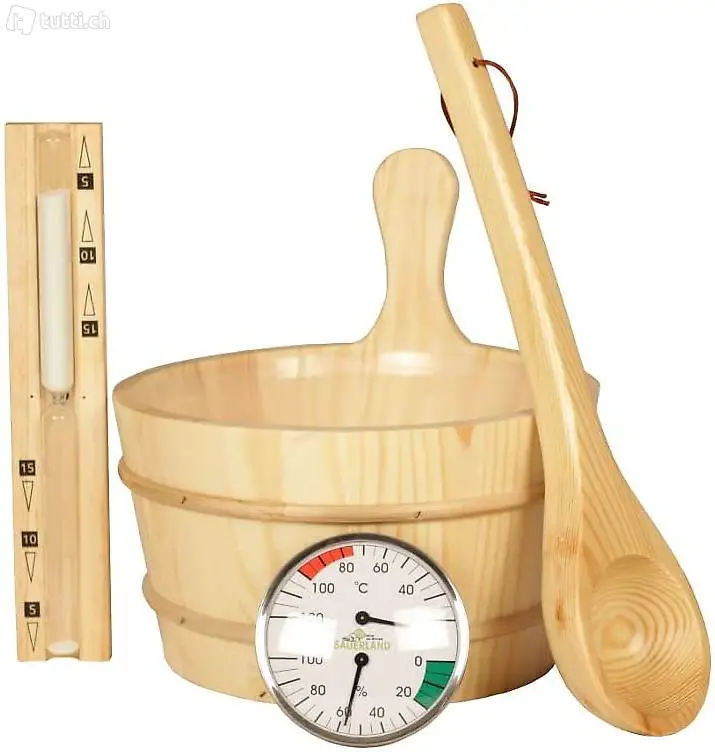  Klassisches Sauna-Zubehörset 5-teilig