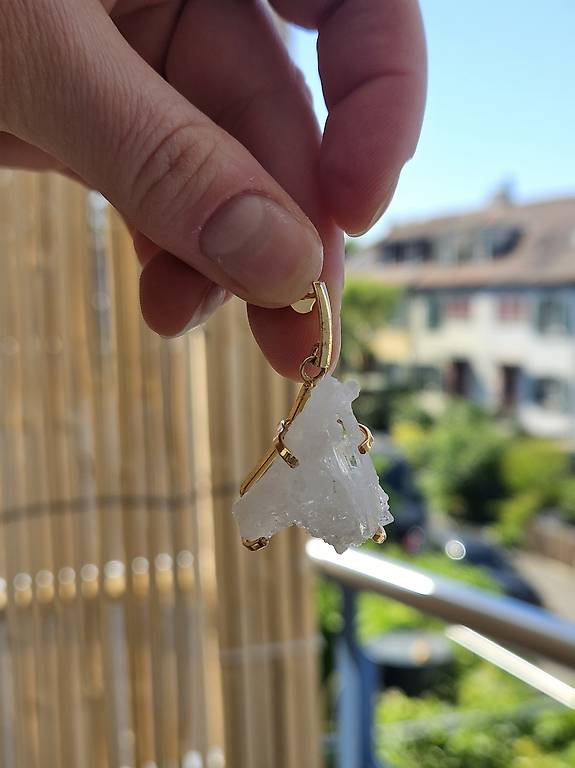 Clear quartz earrings/Bergkristall Ohrringe