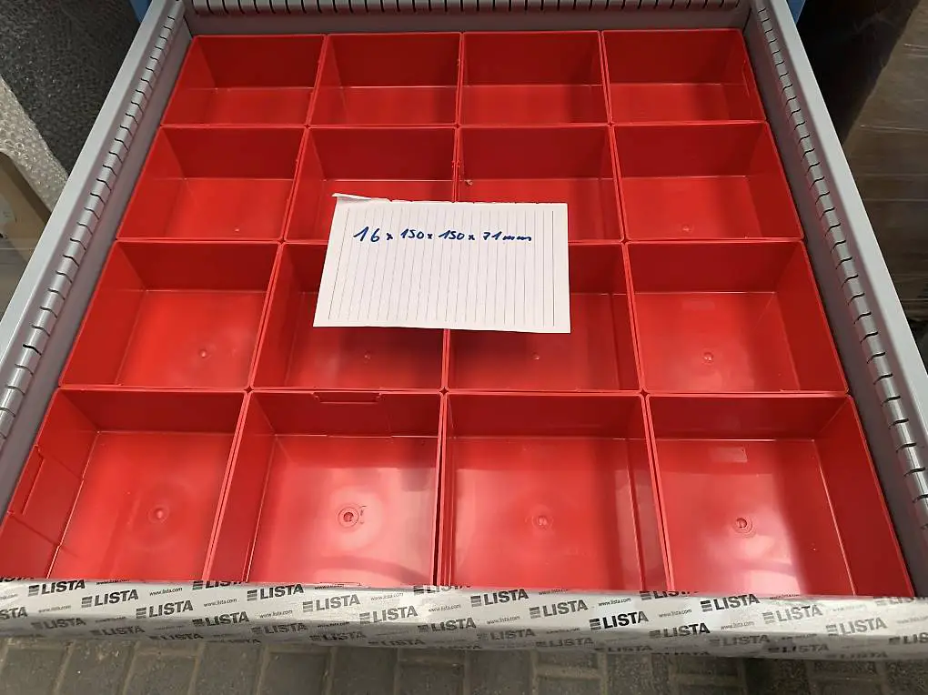 LISTA Sortierboxen Set, 16 Stück, 71 mm