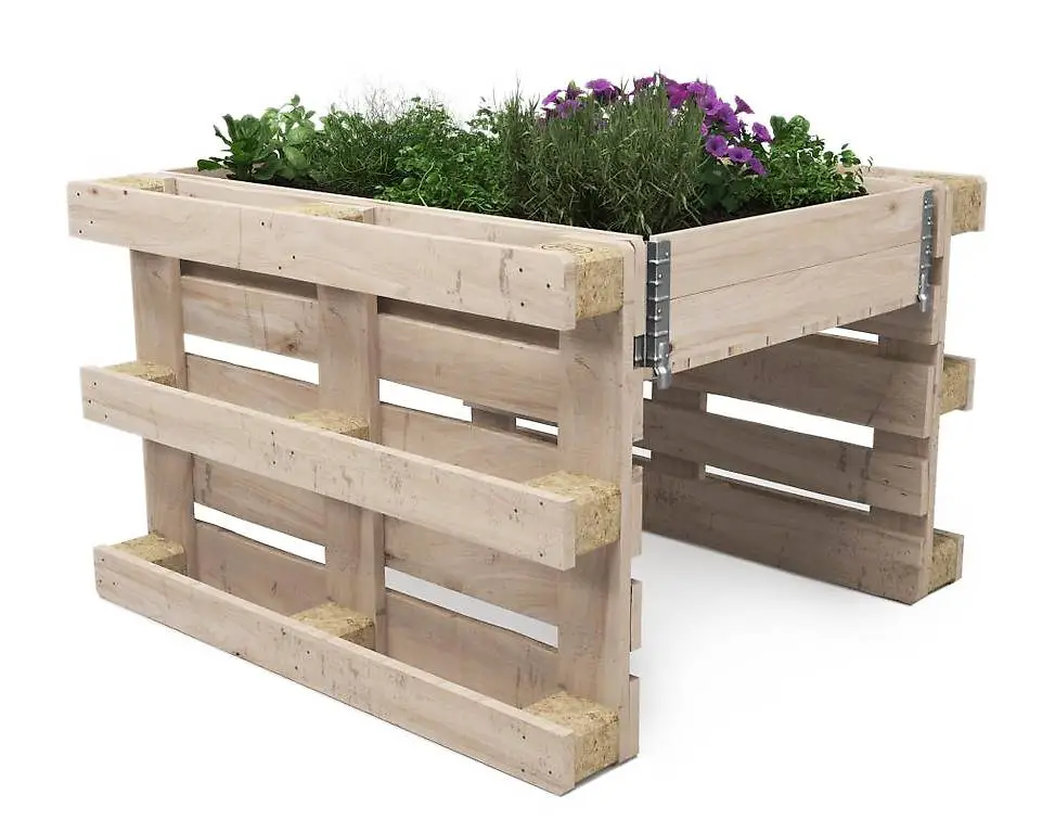 Hochbeet Set mit zwei Paletten