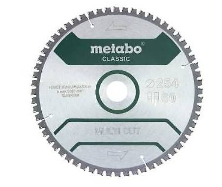 METABO Kreissägeblatt "Multi Cut - Classic", 254x30 Z60