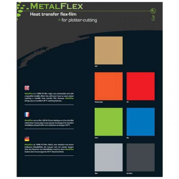 MetalFlex von SEF France hochglänzende Metallglanz Flexfolie