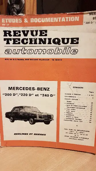 Revue technique Mercedes-Benz