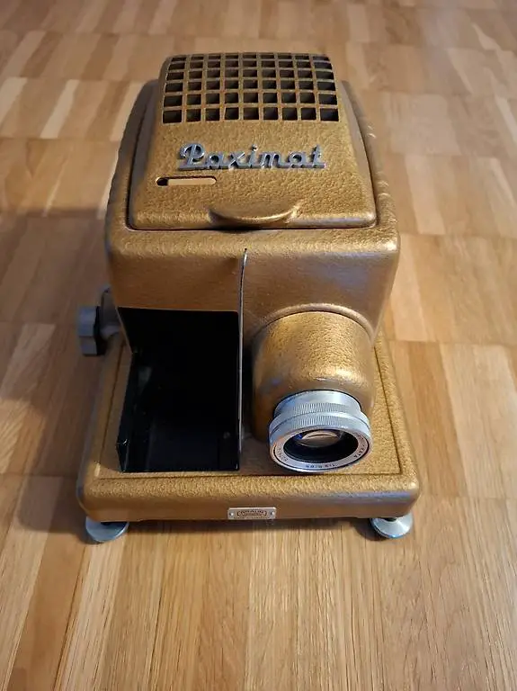 Diaprojektor Paximat Braun retro mit Koffer