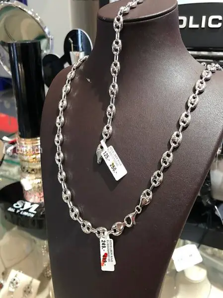  SILBER KETTE und ARMBAND für HERREN NEU
