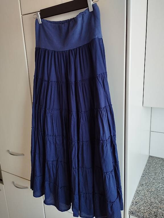 Wunderschöner Rock, royalblau, Baumwolle