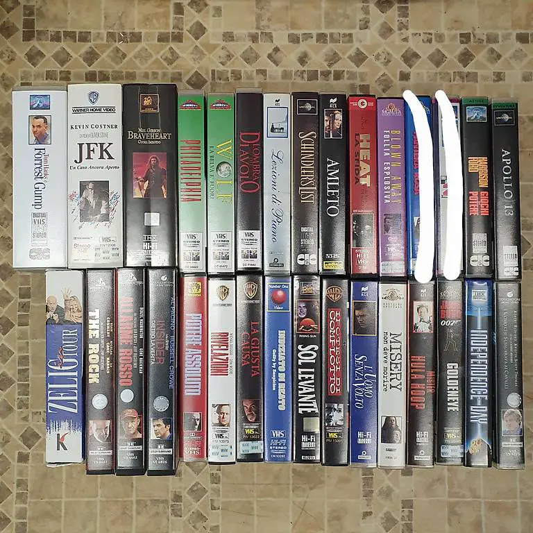 videocassette vhs originali film diversi, 29 pzi