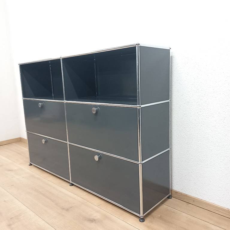 USM Haller Sideboard 2x3 Anthrazitgrau