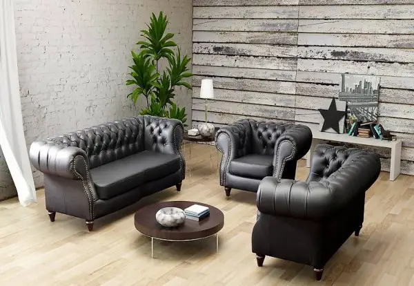  SOFAGARNITUR LEDER GARNITUR COUCHEN SOFAS 3+2+1 CAPA