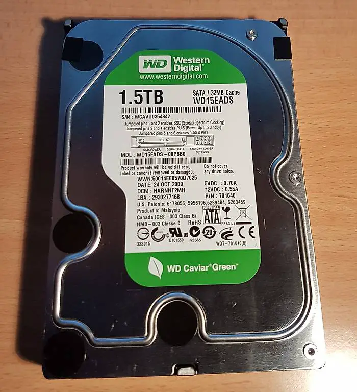 Festplatte WD 1.5TB 3.5" SATA