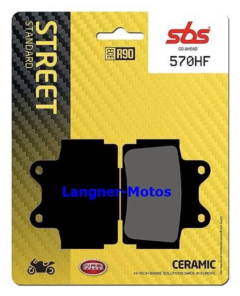 bremsbelag sbs 570 hf yamaha fz fzr 250-750, xj 400-600, rd