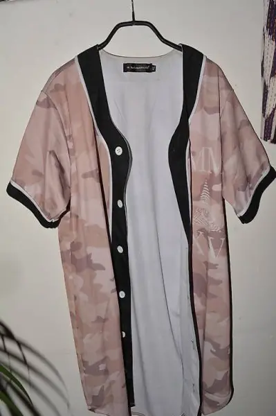 oversized Hemd camouflage militär muster