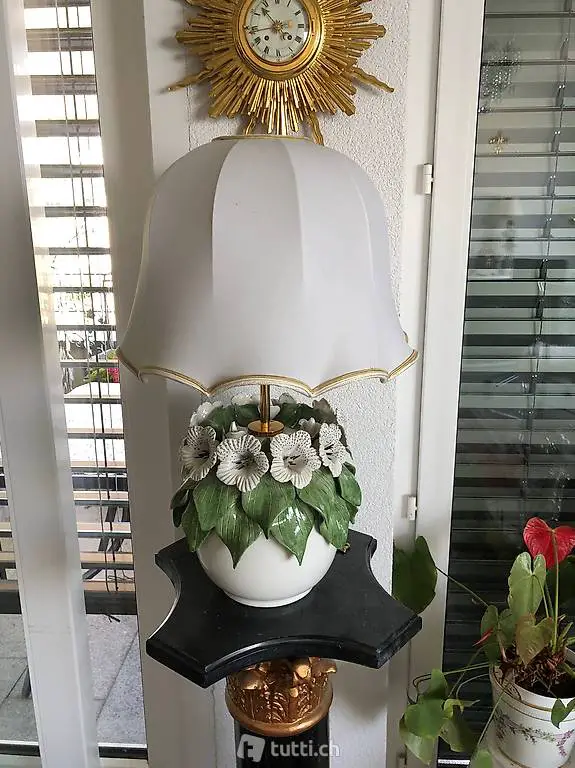 Italienische Tischlampe Keramik