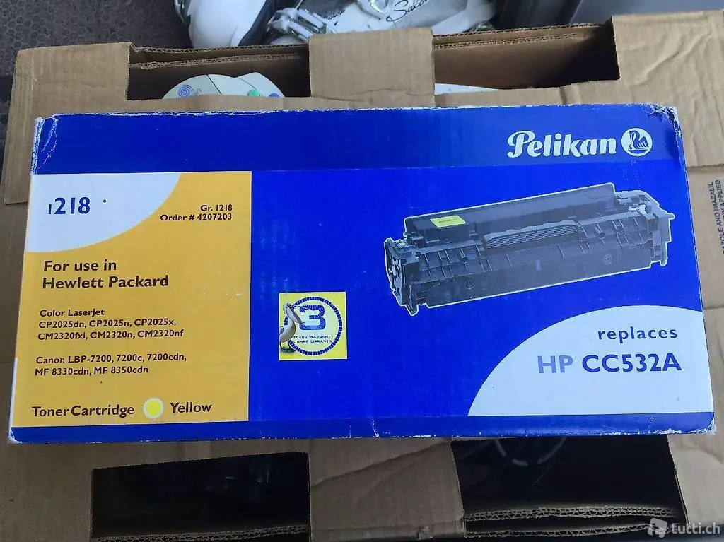 HP CC532A Gelbe Tonerkassette für Color Laserjet