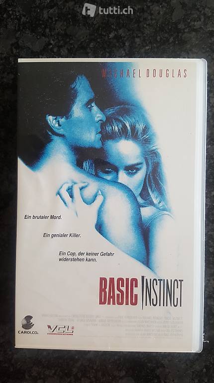 "Basic Instinct" Video-Kassette mit M.Douglas und S.Stone