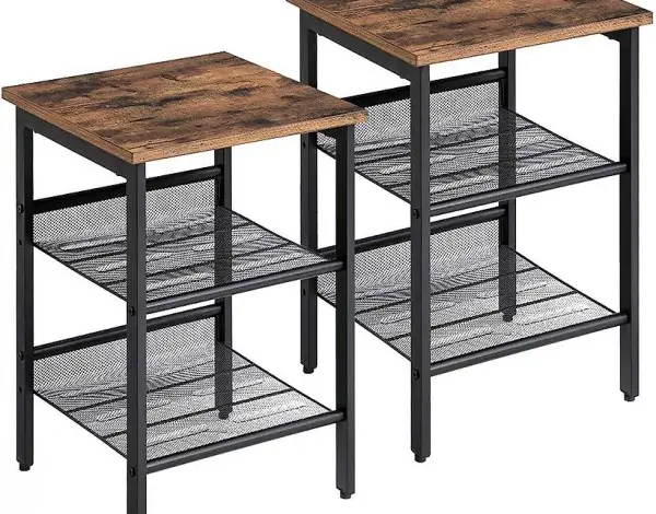  Nachttische, Beistelltisch-Set, 2er-Set Sofatische