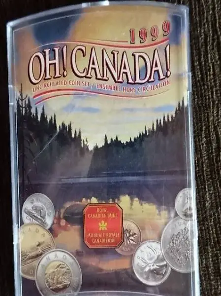 Canadische Münzen 1999 unzirkuliert Set original Verpackung