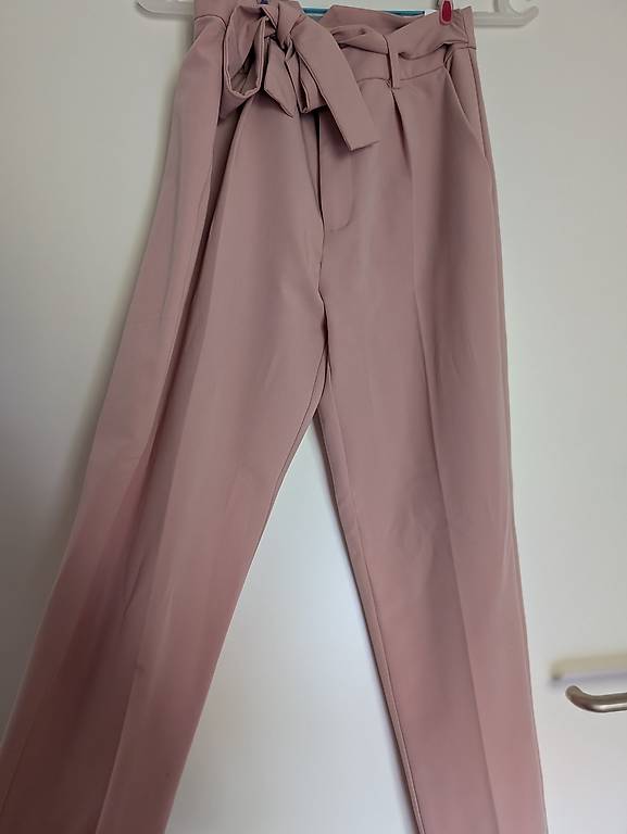 Elegante Stoffhose in Altrosa, Gr. 36