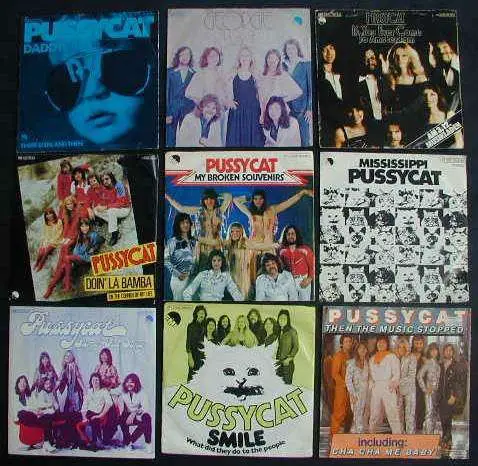 PUSSYCAT Sammlung: 9 Vinyl Singles 1975 - 81