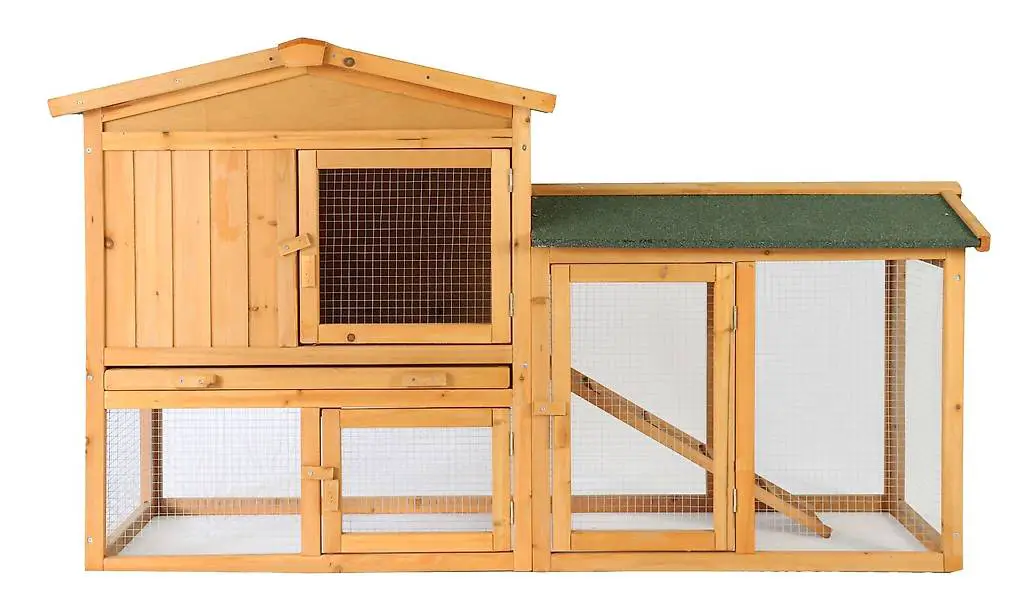 Kaninchenstall HAZEL 147 x 53 x 86 cm