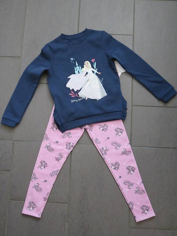 Mächen Set Disney Frozen Elsa Pullover und Leggins 134/140