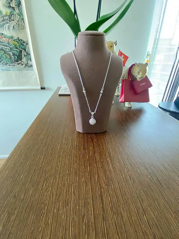 Silberkette mit Anhänger Zirkonia