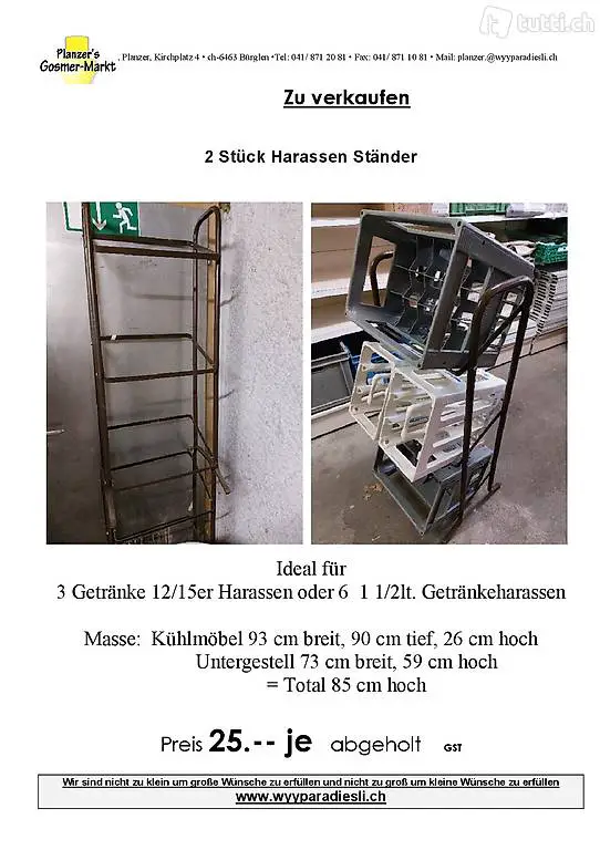 Harassen Ständer 2 Stück