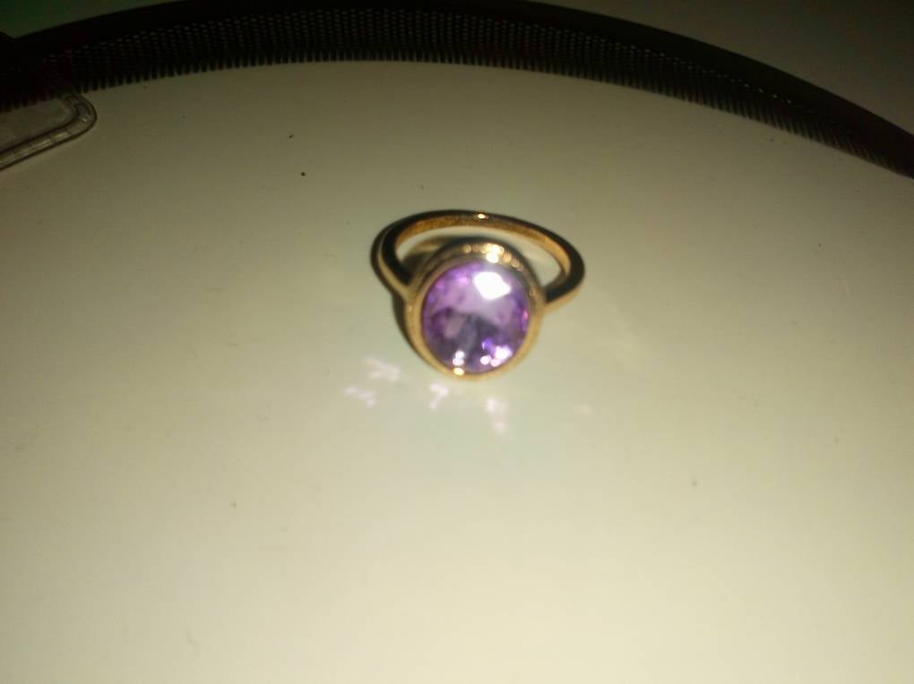 Gold Pinker Ring Amethyst? ?