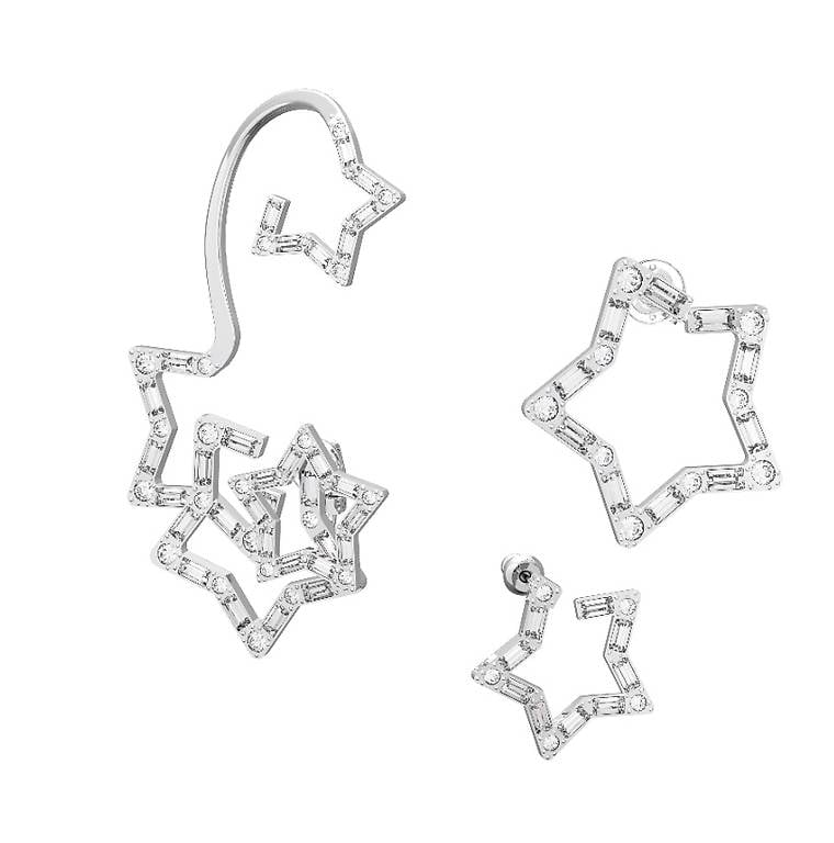 Swarovski stern ohrringe im Set np 250fr.