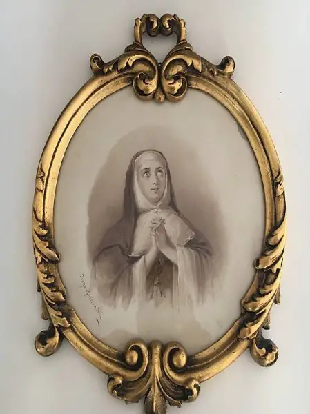 Immagine religiosa in china del 1800.