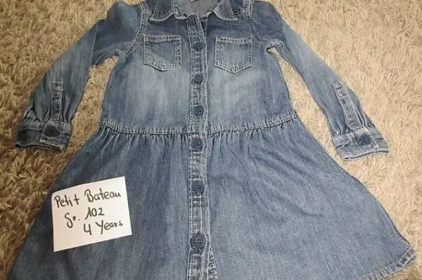 "Petit Bateau" Jeanskleid, Gr. 102