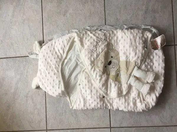 Baby Einschlagdecke Teddy Neu