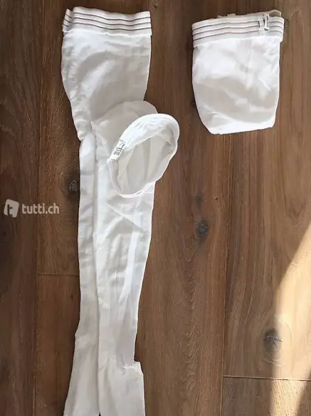 2 Paar Kompressionsstrümpfe weiss - Neu