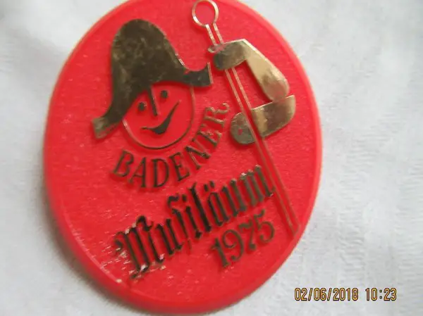  BADENER MUSILÄUM, 1975, Placette Abzeichen