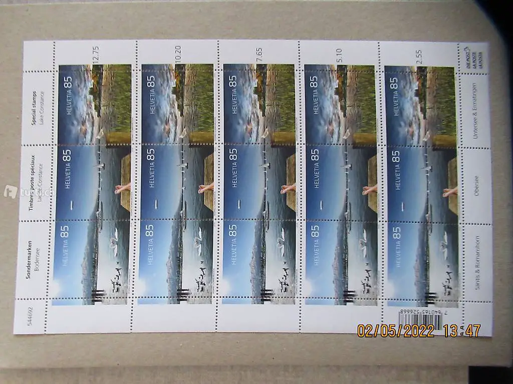 Sondermarken Bodensee, ganzer Block von 2016