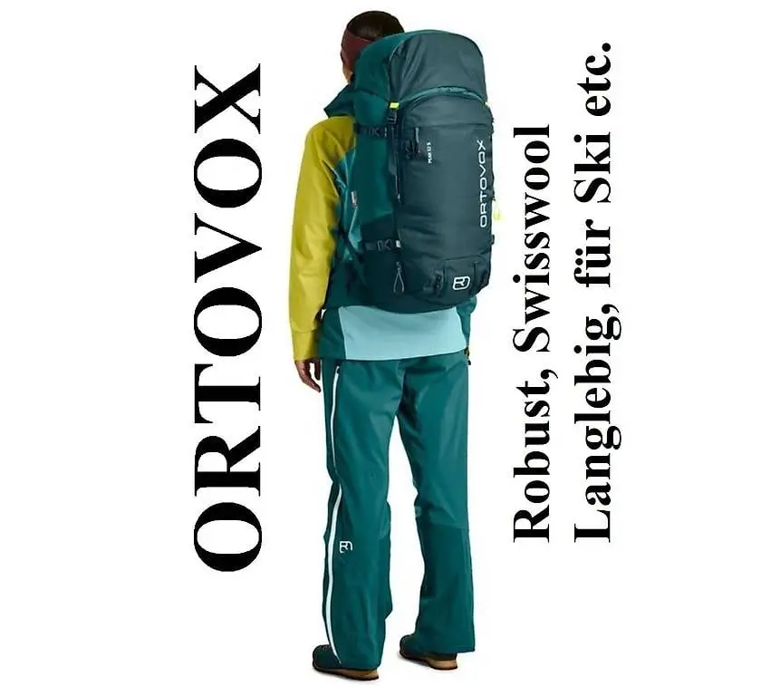 52 NEU Ortovox Wanderrucksack langlebig Swisswool + Hochtour