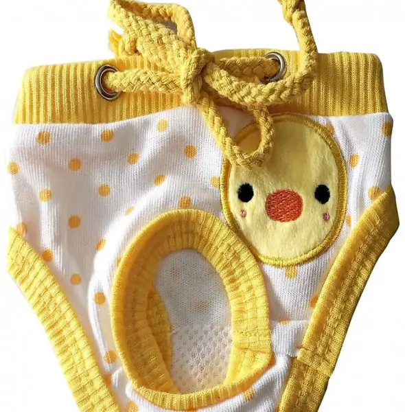  M+F Panty CHICK gelb für chihuahua Gr.S