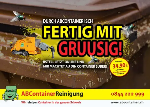 Fertig mit GRUUSIGABContainer macht au dini Container suber