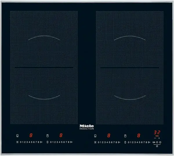 Miele Induktionskochfeld Edelstahl KM 6328-1