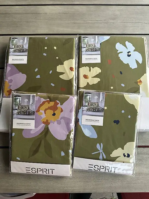 ESPRIT Bettwäsche Milena, Satin, grün, 4-tlg.