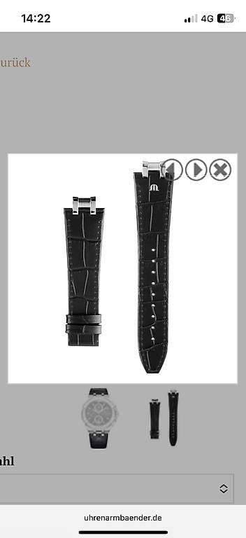 Lederarmband Maurice Lacroix Aikon 42mm