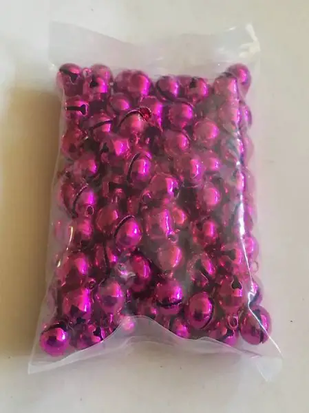 Rosa Glöckchen, Glöckli 11x7mm klein, mit Öse