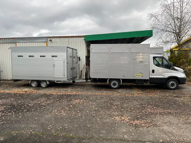 DALTEC, Iveco Anhängerzug Viehtransporter, Viehaufbau