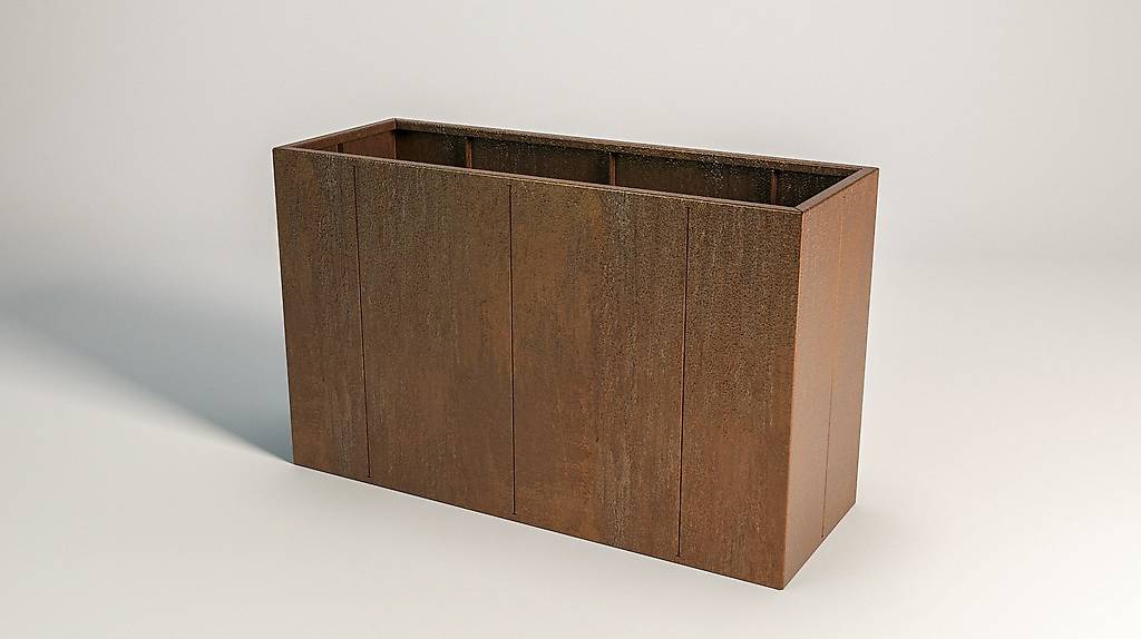 Hochbeet Cortenstahl/Edelrost, schmal